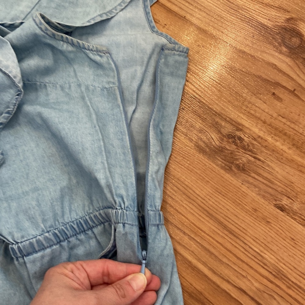 EVERNEW MELBOURNE ruffle button back romper 6 - Picture 3 of 10